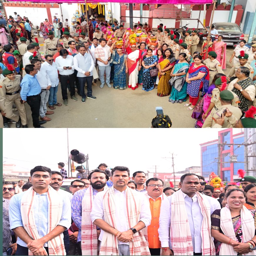 ମାଲ୍ୟବନ୍ତ ମହୋତ୍ସବ ର ବିରାଟ କଳସ ଯାତ୍ରା, ନାଚ ଗୀତରେ ଦୁଲୁକିଲା ରାଜ ରାସ୍ତା,