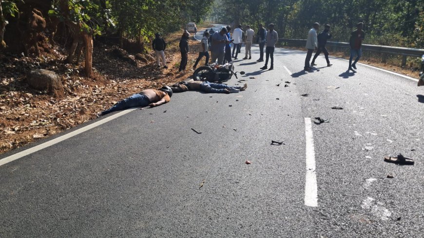 ବୋଲେର୍ ପିକଅପ ସହ ବାଇକ ମୁହାମୁହିଁ ଧକ୍କା, ୨ ମୃତ୍ୟୁ