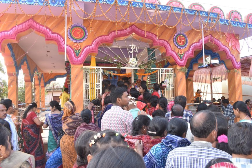 ପୋଖରାସାହ୍ଳେରେ ରାଧାକୃଷ୍ଣ ମନ୍ଦିର ପ୍ରତିଷ୍ଠା ସଂପନ୍ନ ଏବଂ କୃଷ୍ଣ ବଲରାମଙ୍କ ଦ୍ଵାରା କଂସ ବଧ କାର୍ଯ୍ୟକ୍ରମ