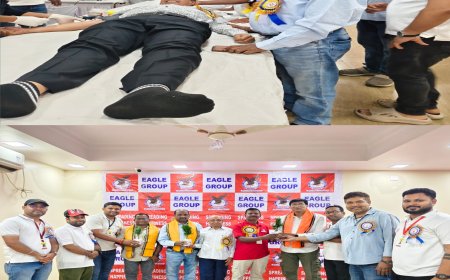 ଇଗଲ ଗ୍ରୁପ ପକ୍ଷ ରୁ ମହାରକ୍ତଦାନ ଶିବିର ଆୟୋଜିତ