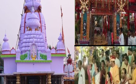 ଲଇକେରା ମାଁ ସମଲେଶ୍ବରୀଙ୍କ ମନ୍ଦିର ପ୍ରତିଷ୍ଠା ଉତ୍ସବ (କଳସ ଶୋଭାଯାତ୍ରା)