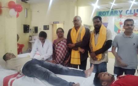 ଆଞ୍ଚଳିକ ପରିବହନ ଅଧିକାରୀ ଙ୍କ କାର୍ଯ୍ୟାଳୟ ତରଫରୁ ଆଜି ରୋଟାରୀ କ୍ଲବରେ ସ୍ୱେଚ୍ଛାକୃତ ରକ୍ତଦାନ ଶିବିର