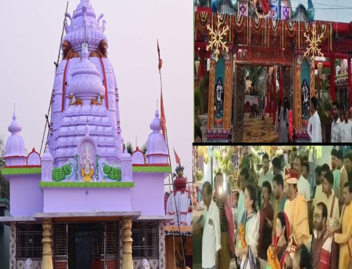 ଲଇକେରା ମାଁ ସମଲେଶ୍ବରୀଙ୍କ ମନ୍ଦିର ପ୍ରତିଷ୍ଠା ଉତ୍ସବ (କଳସ ଶୋଭାଯାତ୍ରା)