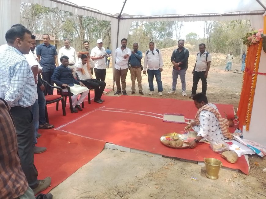 ଦୁଇ ଦୁଇଟି ପ୍ରକଳ୍ପର ଶିଳାନ୍ୟାସ କଲେ ମାନ୍ୟବର ମନ୍ତ୍ରୀ ଶ୍ରୀଯୁକ୍ତ ଗଣେଶ ସିଂ ଖୁଣ୍ଟିଆ