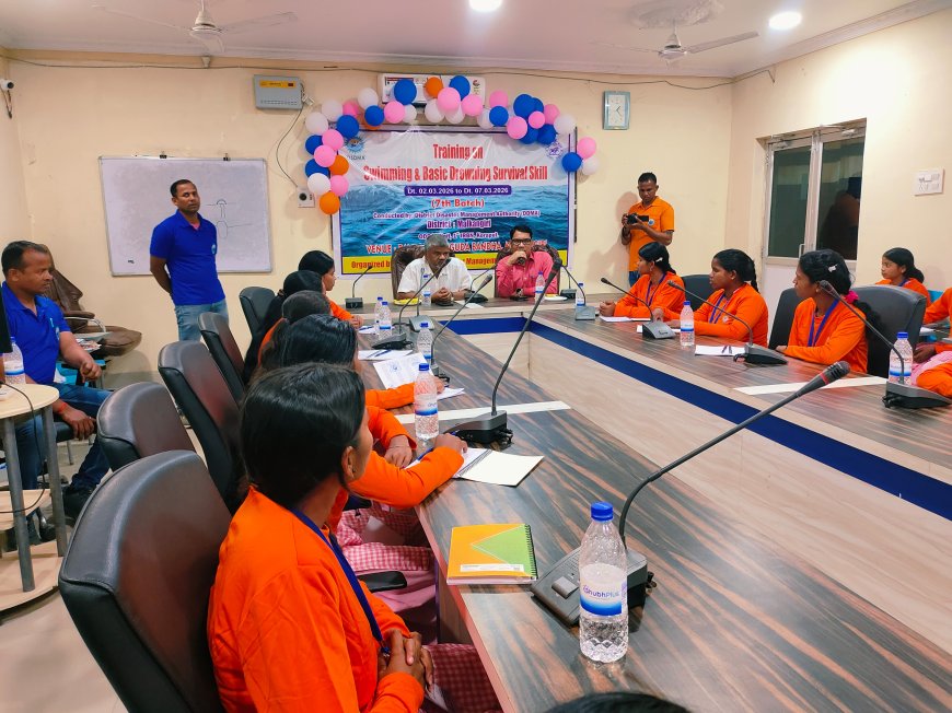 ବିପର୍ଯ୍ୟୟ ପରିଚାଳନା ନିମନ୍ତେ ବାଳିକାଙ୍କ ପାଇଁ ଆରମ୍ଭ ହେଲା ସନ୍ତରଣ ପ୍ରଶିକ୍ଷଣ ଶିବିର