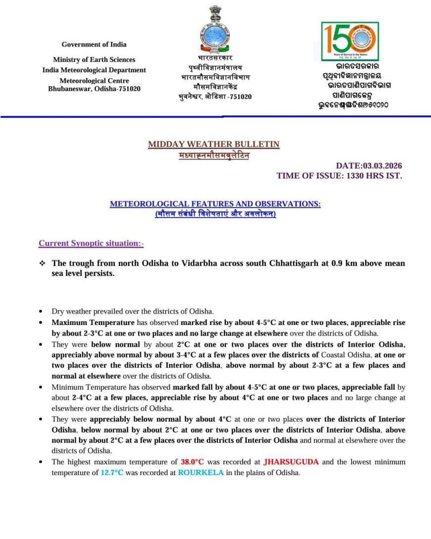 ଜଳବାୟୁ ପରିବର୍ତ୍ତନର ସାମ୍ନା ,ଦେଖାଦେଇଛି ଅତ୍ୟଧିକ ତାପମାତ୍ରାର ଅସ୍ଥିରତା  : ବିଶ୍ୱ ଜଳବାୟୁ ପରିବର୍ତ୍ତନ ଏବଂ ସ୍ଥାନୀୟ ଶିଳ୍ପାୟନର ପ୍ରଭାବ