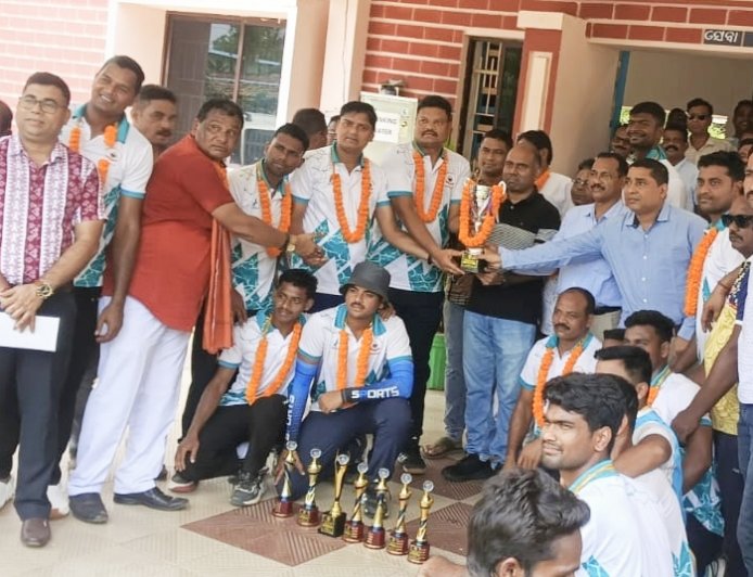 ରାଜ୍ୟସ୍ତରୀୟ ଭଲିବଲ ଚମ୍ପିୟାନସିପ  ମୟୁରଭଞ୍ଜ ପୋଲିସ ଦଳ ଚମ୍ପିୟାନ