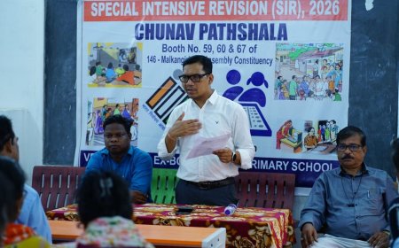 ସ୍କୁଲ ପିଲାଙ୍କ କ୍ଲାସରୁମରେ ଏବେ ଚୁନାବ ପାଠଶାଳା:ମାଲକାନଗିରିରେ ଭୋଟରଙ୍କୁ ସଚେତନ କରୁଛି ଜିଲ୍ଲା ପ୍ରଶାସନ