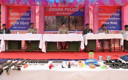 ବାଲିଗୁଡ଼ା ପୋଲିସ ପକ୍ଷରୁ ବିଭିନ୍ନ ସ୍ଥାନରେ ମାଓ ସାମଗ୍ରୀ ସହିତ ବିସ୍ଫୋରକ ଜବତ