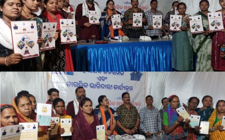 ବିଜ୍ଞାପିତ ଅଂଚଳ ପରିଷଦ, ଖରିଆର ରୋଡ ଦ୍ଵାରା ଦଶମ  ଦିନରେ   ୱାର୍ଡ ନମ୍ବର 16 ଏବଂ 17 ମଙ୍ଗରାପାଲି ଜନ ସମ୍ପର୍କ କାର୍ଯ୍ୟକ୍ରମ ରେ  16 ଜଣ ହିତାଧିକାରୀଙ୍କୁ ପଡ଼ିକାର୍ଡ଼ ବଣ୍ଟନ ତଥା ‘ବିକାଶର ଧାରା, ଓଡ଼ିଶା ସାରା’ ର  ପରିଷଦର ଅଧ୍ୟକ୍ଷା ସୋନିୟା ଜୈନ ଙ୍କ ଦ୍ୱାରା ବହି ଉନ୍ମୋଚନ