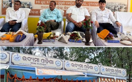 ନୂଆପଡ଼ାରେ ‘ଉଦ୍ୟମୀ ଓଡ଼ିଶା ଏମ୍‌ଏସ୍‌ଏମ୍‌ଇ କାର୍ଯ୍ୟକ୍ରମ’ ଶୁଭାରମ୍ଭ:ମହିଳା ଉଦ୍ୟମିତାକୁ ଗୁରୁତ୍ୱ, ଯୁବପିଢ଼ି ନିଯୁକ୍ତିଦାତା ହେବାକୁ ଜିଲ୍ଲାପାଳଙ୍କ ଆହ୍ୱାନ