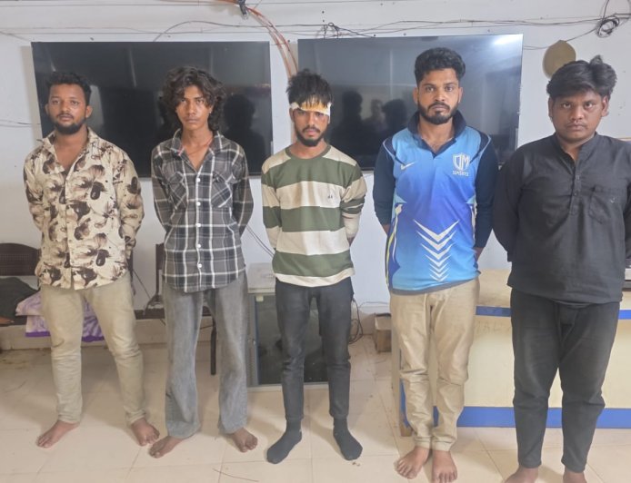 ପାଞ୍ଚ ଡକାୟତଙ୍କୁ ବାନ୍ଧିଲା ପୋଲିସ