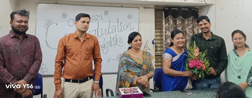 ଓଡ଼ିଶା ପ୍ରଶାସନିକ ସେବା ପରୀକ୍ଷାରେ ବାରିପଦା ‘ବିଦ୍ୟାପୀଠ କ୍ଲାସେସ୍’ର ସ୍ୱାଗତିକା ନାଏକଙ୍କ ବାଜିମାତ୍: ଅନୁଷ୍ଠାନ ପକ୍ଷରୁ ସମ୍ବର୍ଦ୍ଧନା