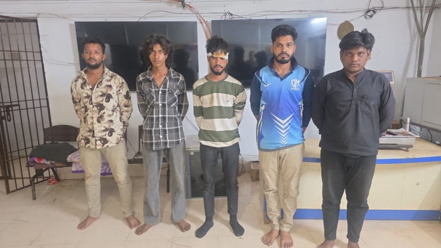 ପାଞ୍ଚ ଡକାୟତଙ୍କୁ ବାନ୍ଧିଲା ପୋଲିସ