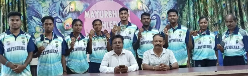 ରାଜ୍ୟସ୍ତରୀୟ ଖେଳକୁଦ ଚମ୍ପିୟାନସିପରେ ମୟୁରଭଞ୍ଜର ସଫଳତା (୪ ସ୍ବର୍ଣ୍ଣ, ୫ରୌପ୍ୟ ଓ ୬ ବ୍ରୋଞ୍ଜ ପଦକ ହାସଲ )