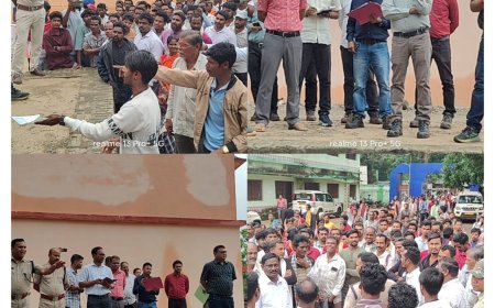 ଉତ୍କଳ ଆଲୁମିନା ସିଏସଆର ପ୍ରତାରଣା ଅଭିଯୋଗ: ଥୁଆମୂଳ ରାମପୁର ବ୍ଲକ କାର୍ଯ୍ୟାଳୟ ଘେରାଉ କଲେ ଶତାଧିକ ଖଣି ପ୍ରଭାବିତ ଅଞ୍ଚଳବାସୀ