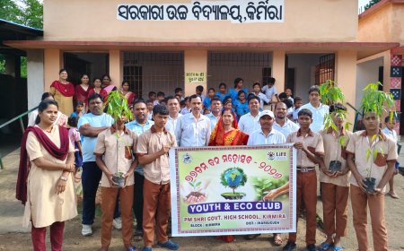 କିର୍ମିରା ହାଇସ୍କୁଲରେ ବନ ମହୋତ୍ସବ