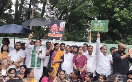 Mayurbhanj BJD Youth and Student Wing Demands Resignation of School and Mass Education Minister