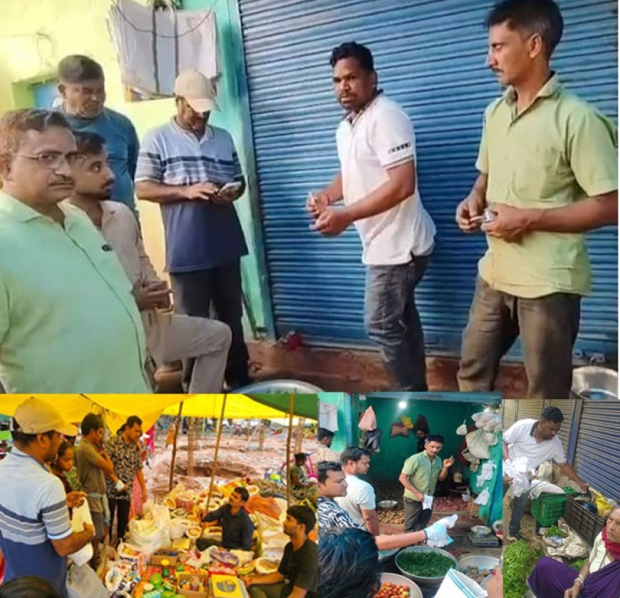 ନୂଆପଡ଼ା ସାପ୍ତାହିକ ବଜାରରେ ଏସ୍‌ୟୁପି ବିରୋଧୀ କଡ଼ା କାର୍ଯ୍ୟାନୁଷ୍ଠାନ:ବାରମ୍ବାର ନିୟମ ଉଲ୍ଲଂଘନ ଅଭିଯୋଗରେ ଦୋକାନ ସିଲ୍