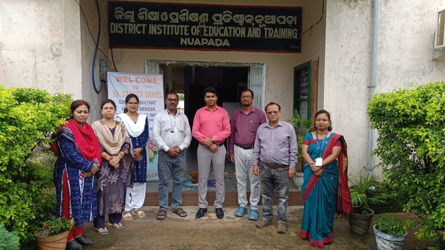 ଭାରତ ସରକାର ଶିକ୍ଷା ମନ୍ତ୍ରାଳୟ ମୁଖ୍ୟ ପରାମର୍ଶଦାତାଙ୍କ ନୂଆପଡା ଡାଇଟ ପରିଦର୍ଶନ