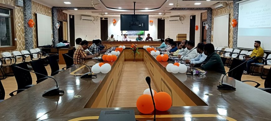 ଭୋଟର ତାଲିକା ସଂଶୋଧନ କାର୍ଯ୍ୟର ସମୀକ୍ଷା କଲେ ମାଲକାନଗିରି ଜିଲ୍ଲା ପର୍ଯ୍ୟବେକ୍ଷକ ଏମଡି ସାଦିକ ଆଲାମ