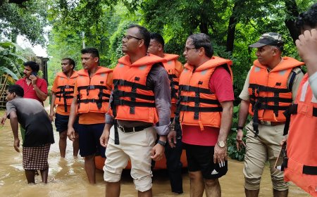 Mayurbhanj District Collector Visits Flood-Affected Areas