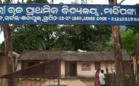 ଅବ୍ୟବସ୍ଥା ଘେରରେ ଉଚ୍ଚ ପ୍ରାଥମିକ ବିଦ୍ୟାଳୟ:ସ୍କୁଲ ପରିସରରେ ପିଇବା ପାଣି ନାହିଁ, ଜରାଜୀର୍ଣ୍ଣ ଶ୍ରେଣୀଗୃହରେ ପାଠପଢ଼ା