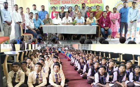 ଏକଲବ୍ୟ ବିଦ୍ୟାଳୟରେ ସିଟିଜେନ୍ସ ହ୍ୟୁମାନ ରାଇଟ୍ସ କ୍ଲିନିକ, ବାରିପଦା ଶାଖା ଆନୁକୂଲ୍ୟରେ ସଚେତନା ଶିବିର