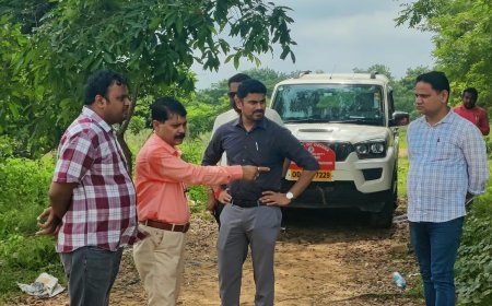 ବ୍ରଜରାଜନଗରରେ ସୁଲଭ ଆବାସ ଯୋଜନା ନିମନ୍ତେ ହିତାଧିକାରୀଙ୍କ ଜମି ଚିହ୍ନଟ ସ୍ଥଳ ପରିଦର୍ଶନ କଲେ ଜିଲ୍ଲାପାଳ