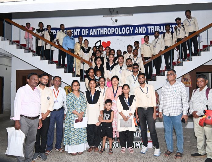 Visit of students and faculty of Department of Kudmali at Dr. Shyama Prasad Mukherjee University (DSPMU), Ranchi to MSCB University, Baripada