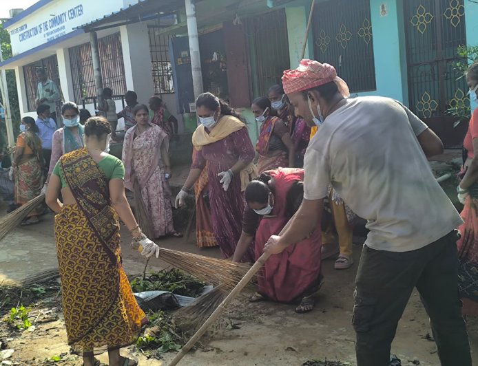 ନରେନ୍ଦ୍ର ପୁର ଗ୍ରାମ ରେ  ସ୍ୱଚ୍ଛ ଗଞ୍ଜାମ  ସଫେଇ କାର୍ଯ୍ୟ କ୍ରମ