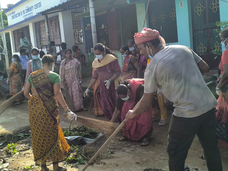 ନରେନ୍ଦ୍ର ପୁର ଗ୍ରାମ ରେ  ସ୍ୱଚ୍ଛ ଗଞ୍ଜାମ  ସଫେଇ କାର୍ଯ୍ୟ କ୍ରମ
