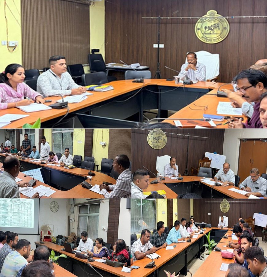ନୂଆପଡ଼ାରେ ଡୁଡା ସମୀକ୍ଷା ବୈଠକ: ସହରାଞ୍ଚଳ ବିକାଶରେ ସ୍ୱଚ୍ଛତା,  ରାଜସ୍ୱ ଆଦାୟ ଓ ପ୍ରକଳ୍ପ କାର୍ଯ୍ୟାନ୍ୱୟନ ଉପରେ ଜିଲ୍ଲାପାଳଙ୍କ ଗୁରୁତ୍ୱ