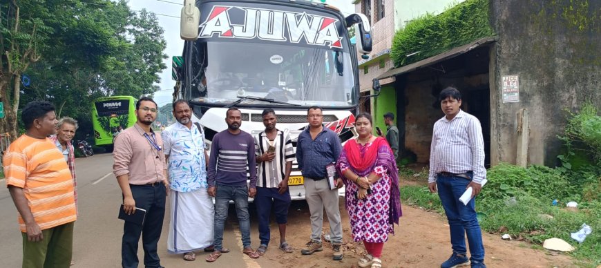 ଦାଦନ ଶ୍ରମିକଙ୍କ ସୁରକ୍ଷା ପାଇଁ ଚେତିଲା କନ୍ଧମାଳ ପ୍ରଶାସନ:କେରଳ ମୁହାଁ ଶ୍ରମିକ ବସ୍‌ରେ ଯାଞ୍ଚ, ବିନା ପଞ୍ଜିକରଣରେ ଯାଇ ପାରିବେନି ଶ୍ରମିକ