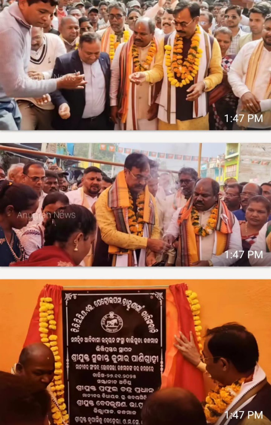 ୬ ମାସ ବିତିଲା, ଆରମ୍ଭ ହେଲାନି ବିକାଶ କାର୍ଯ୍ୟ:ଭିତ୍ତିପ୍ରସ୍ତରରେ ସୀମିତ ରହିଲା କି ଜିଲ୍ଲା ସାଂସଦ ସୁକାନ୍ତ ପାଣିଗ୍ରାହୀ ଙ୍କ ପ୍ରତିଶ୍ରୁତି ?