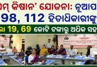 ‘ସିଏମ୍‌ କିଷାନ’ ଯୋଜନା: ନୂଆପଡ଼ାର ୯୮,୧୧୨ ହିତାଧିକାରୀଙ୍କୁ  ମିଳିଲା ୧୯.୬୯ କୋଟି ଟଙ୍କାରୁ ଅଧିକ ସହାୟତା
