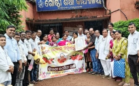ବାରିପଦା ଏବିଇଓ ତପସ୍ୱିନୀ ଦାଶଙ୍କ ବିଦାୟ କାଳୀନ ସମ୍ବର୍ଦ୍ଧନା ସଭା