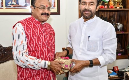 କେନ୍ଦ୍ର କୋଇଲା ଓ ଖଣି ମନ୍ତ୍ରୀଙ୍କୁ ଭେଟିଲେ  ବରିଷ୍ଠ ବିଜେପି ନେତା ଜୀବନ ସାହୁ  ଗୋରୁମହିଷାଣୀ ଓ ବାଦାମପାହାଡ଼ ଲୁହା ପଥର ଖଣିର ସୁପରିଚାଳନା ସମ୍ବନ୍ଧରେ ଆଲୋଚନା