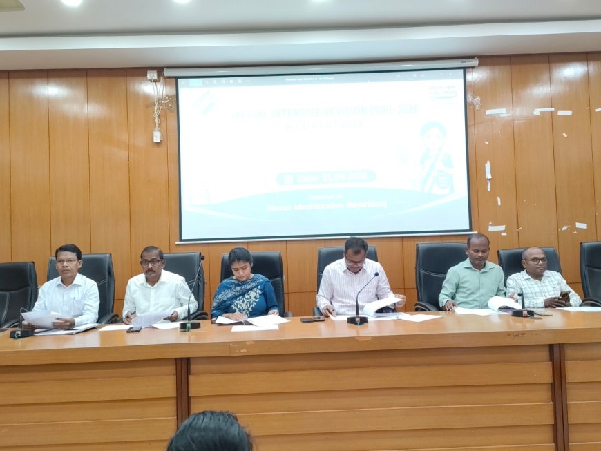 ମୟୂରଭଞ୍ଜରେ ଚୂଡ଼ାନ୍ତ ଭୋଟର ତାଲିକା ପ୍ରକାଶ ;ଜିଲ୍ଲାରେ ମୋଟ ୧୮ ଲକ୍ଷ ୩୬ ହଜାର ୮୨୨ ଭୋଟର*:ପୁରୁଷଙ୍କ ଅପେକ୍ଷା ମହିଳା ଭୋଟର ସଂଖ୍ୟା ଅଧିକ