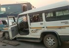 ଦ୍ରୁତ ଗତିରେ ଆସି ଟ୍ୟାଙ୍କର କୁ ଧକ୍କା ଦେଲା ବୋଲେରୋ, ୨ ଗୁରୁତର