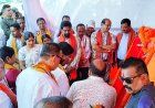 କରଞ୍ଜିଆ ଠାରେ ନୂତନ ଆମିଷ ମାର୍କେଟ ଦୋକାନ ଗୃହର ଭିତ୍ତି ପ୍ରସ୍ତର ସ୍ଥାପନ କାର୍ଯ୍ୟକ୍ରମ।ଯୋଗଦେଲେ ବିଧାୟକ ପଦ୍ମଚରଣ ଏବଂ ସାଂସଦ