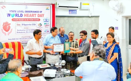 Karanjia Sub-Divisional Hospital Awarded for Providing Excellent and Quality Healthcare Services