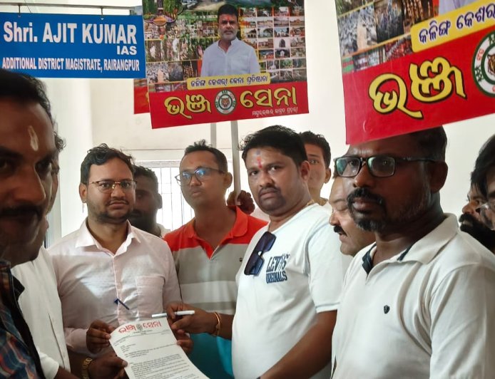 Baripada: Bhanja Sena, a prominent social organisation in Mayurbhanj district, under the leadership of Kalinga Keshari Jena,