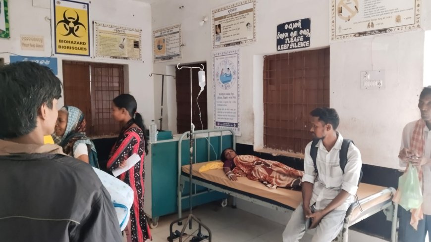 ଲଗାଣ ବର୍ଷାରେ ବ୍ରାହ୍ମଣୀଗାଁ ସ୍ବାସ୍ଥ୍ୟକେନ୍ଦ୍ର ଛାତ ଫାଟି ଆଁ କଲାଣି ଗଳୁଛି ପାଣି