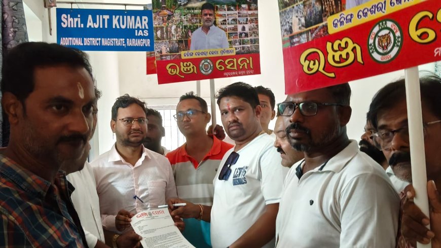 Baripada: Bhanja Sena, a prominent social organisation in Mayurbhanj district, under the leadership of Kalinga Keshari Jena,
